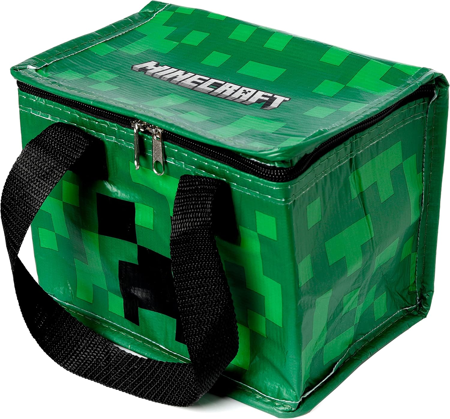 Puckator COOLB105 Recycled Plastic Bottle RPET Reusable Cool Bag Lunch Bag - Minecraft Creeper image number 6