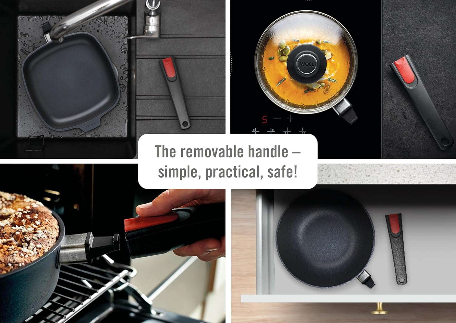 Woll Diamond Lite Detach Handle Induct Frypan 28Cm image number 6