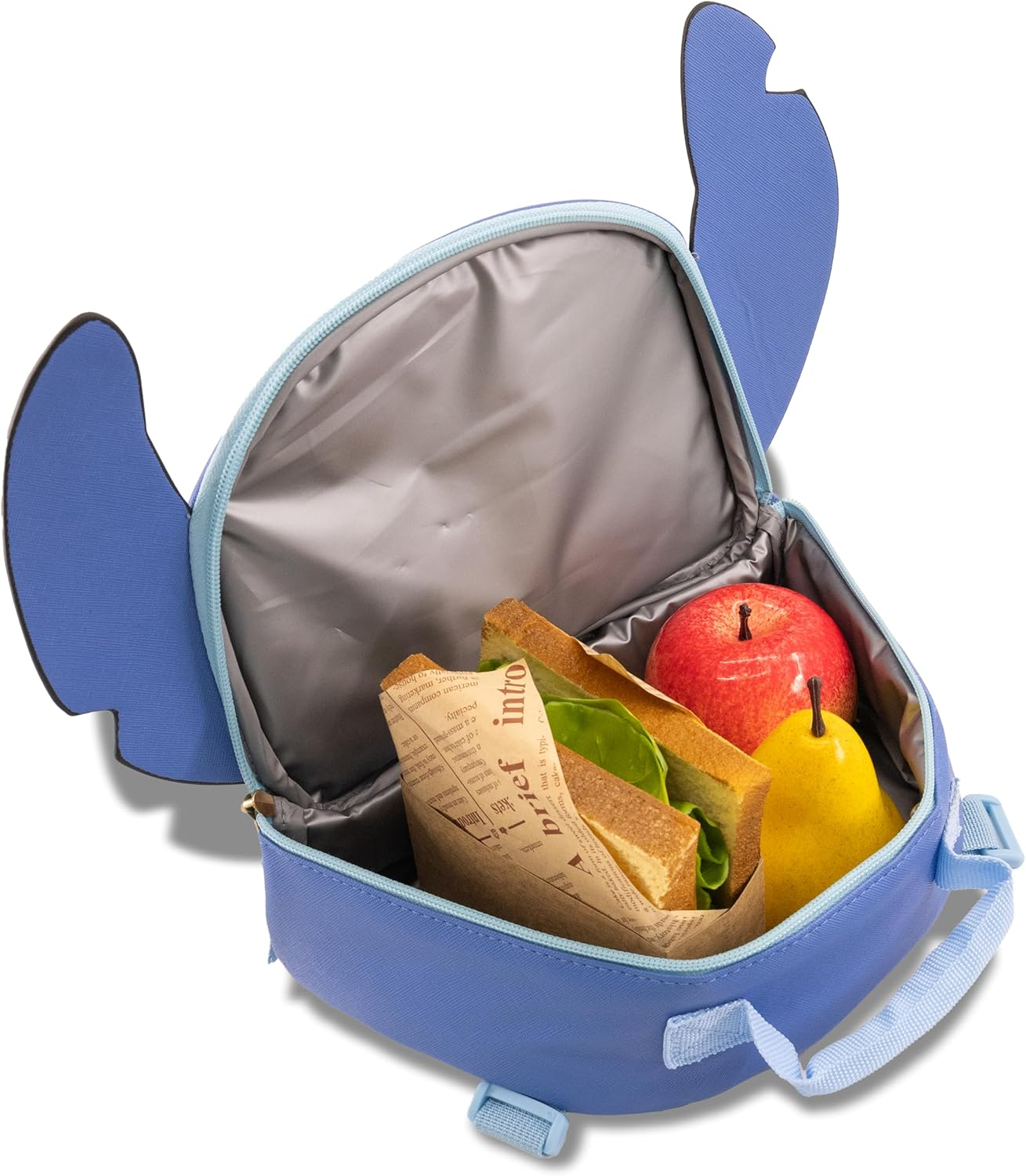 Disney Stitch Backpack with Lunch Box for Girls | Stitch Insulated Lunch Bag Lunch Box for Girls, Boys, Toddlers | Stitch Blue Backpack for School and Reusable Lunchbox