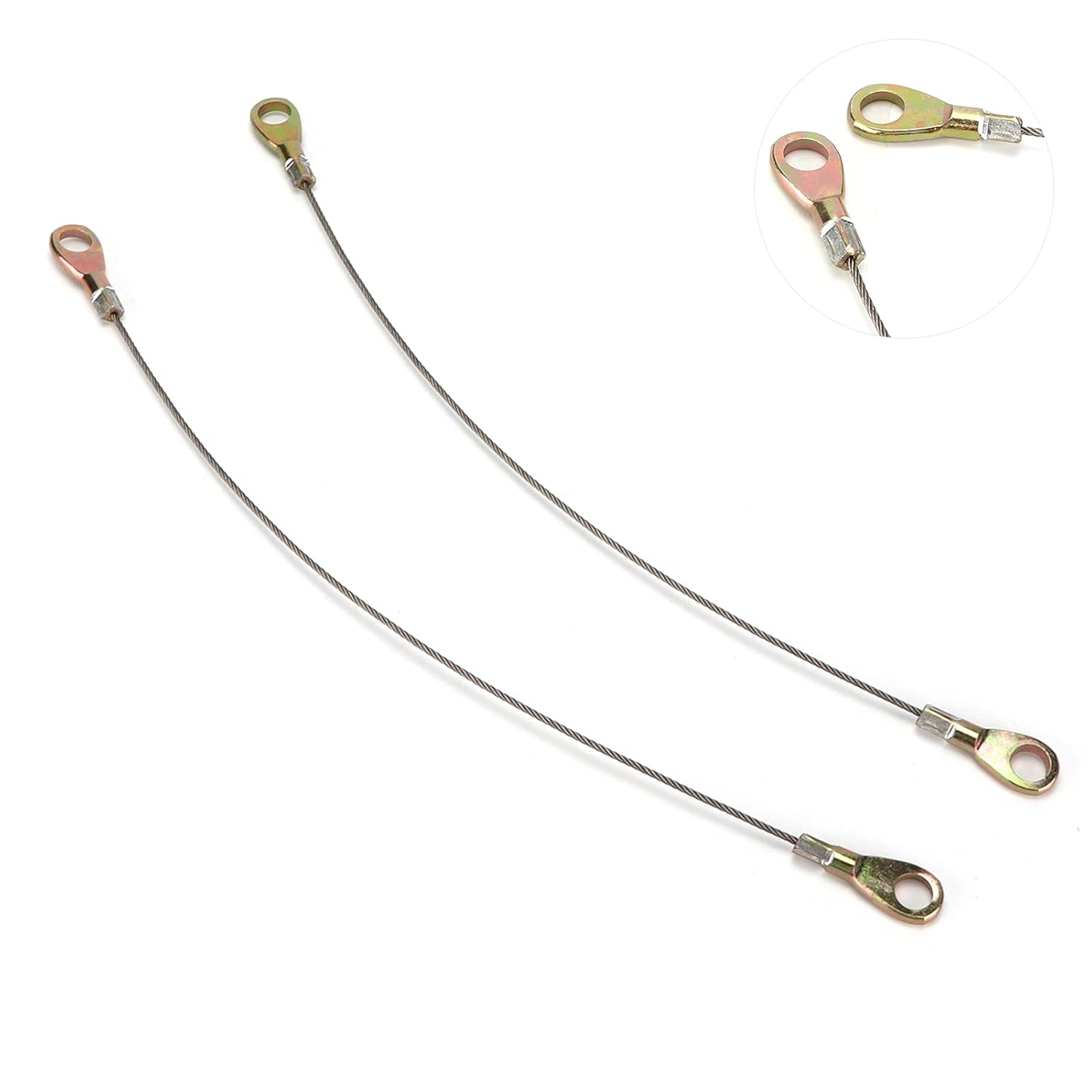 2PCS Tail Gate Cable, Tailgate Cable Hook 53045‑1065 Replacement for Mule 3000 3020, Replacement for Mule 3000 3020, Easy Installation And, Abs+Metal, Professional image number 5