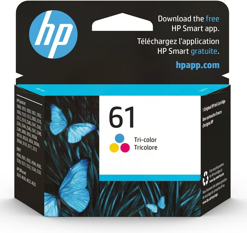 HP 61 Tri-Color Original Ink Cartridge (CH562WN) image number 5