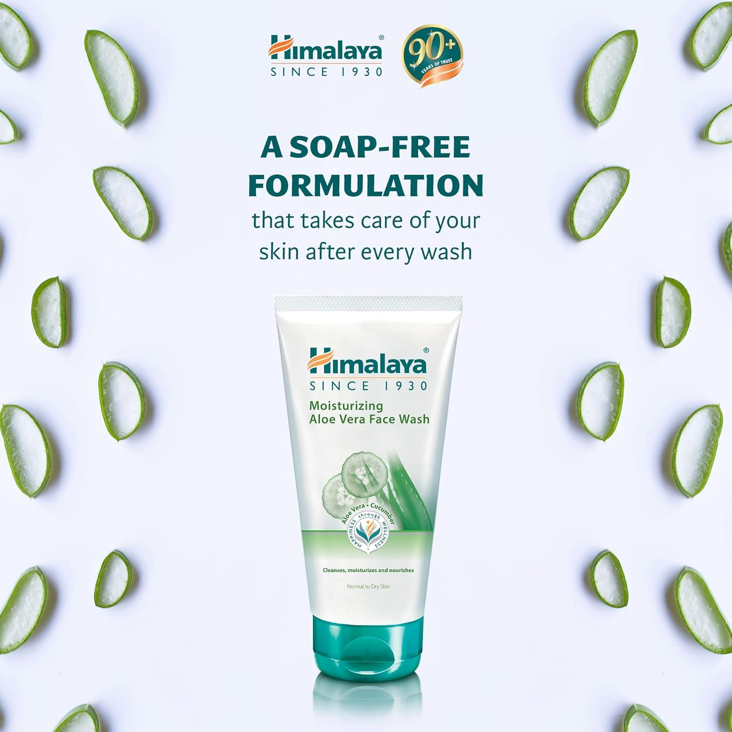 Himalaya Herbals Moisturizing Aloe Vera Face Wash, 100 Ml image number 5