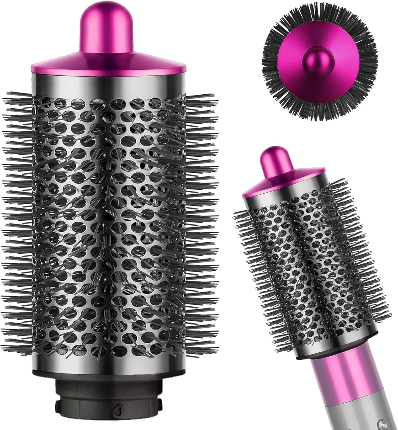 ZEPHBLOW Large round Volumizing Brush for Dyson Airwrap, Large round Brush Attachment Compatible with Dyson Airwrap HS01/HS05 Ideal for Styling Long Hair(Rose) image number 2