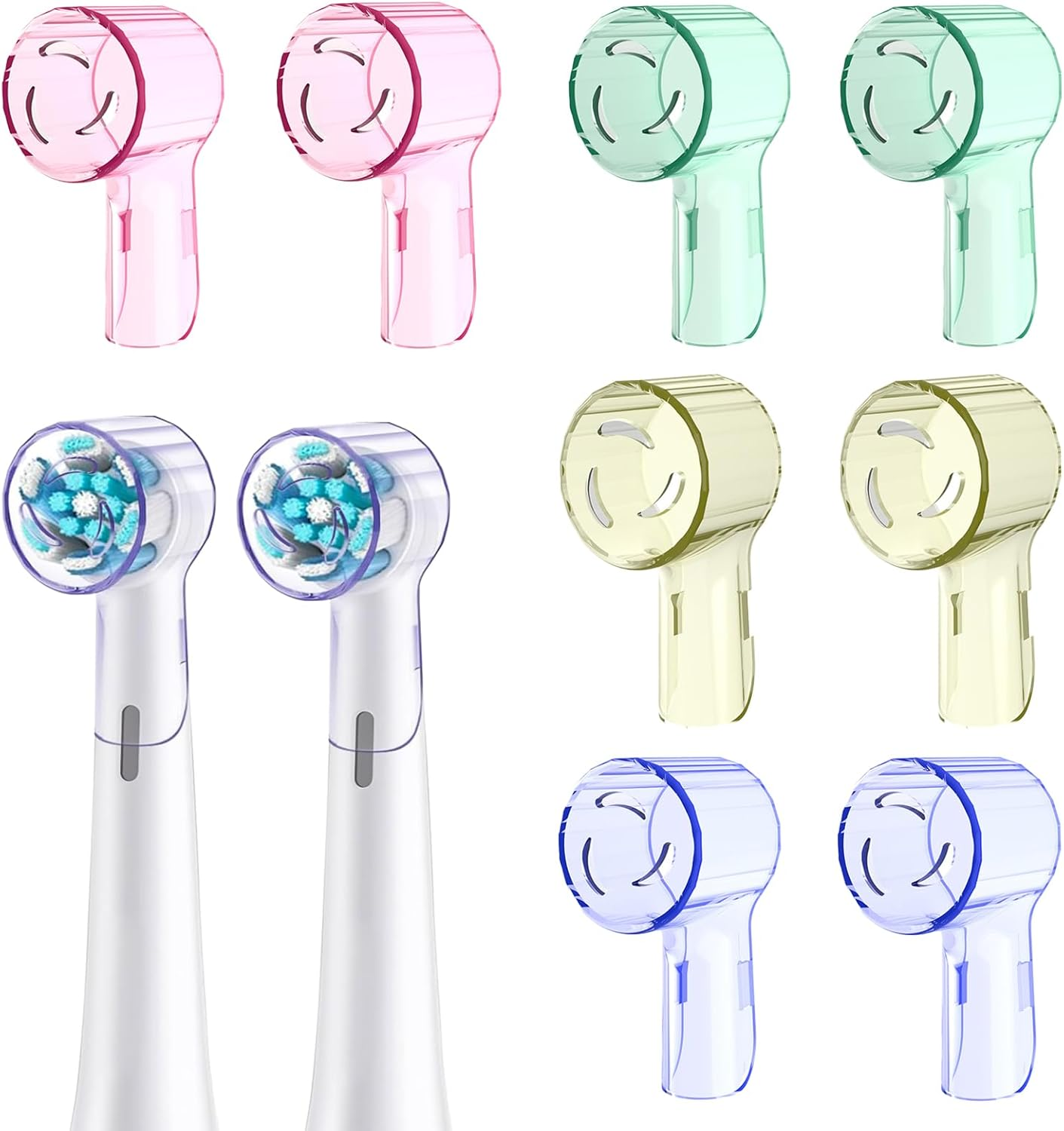 Toothbrush Head Cover Caps for Oral B, Compatible with Io Series,Io Replacement Brush Heads, Pro Series, Vitality Plus, Travel Toothbrush Cap Protects Brush Head image number 1