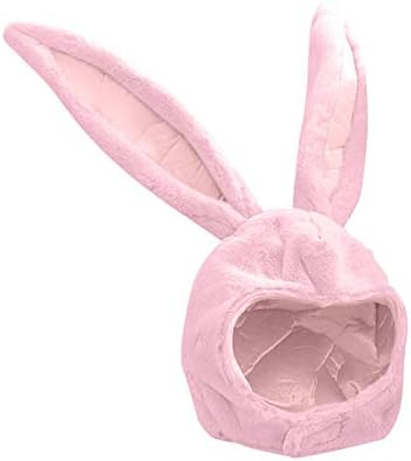 Cute Bunny Hat Ears Fun Plush Hood Women Costume Winter Hats Super Warm Soft and Cozy - Rabbit ( Pink） image number 2