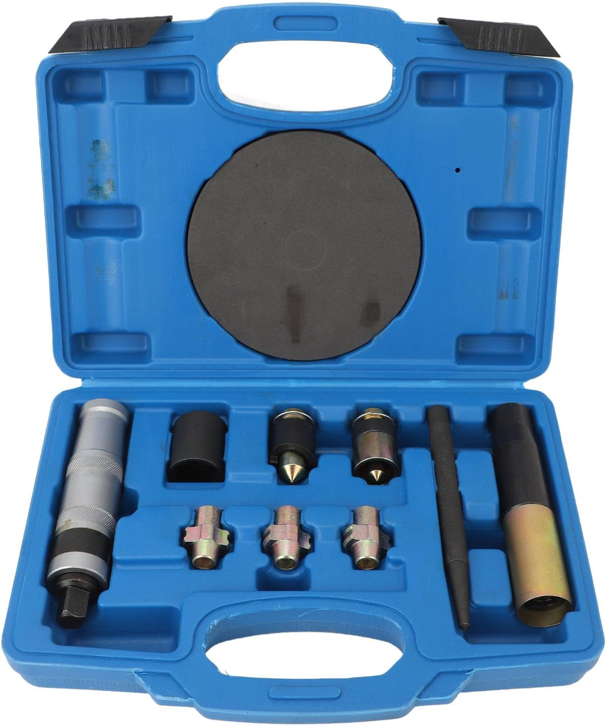 Wheel Lock Removal Kit, 10PCS Universal Steel Wheel Lock Lug Nut Remover Drive Impact Easy Out Bolt Extractor Socket Set with Carrying Case for Spinning Mcguard Type Locking Nuts image number 1