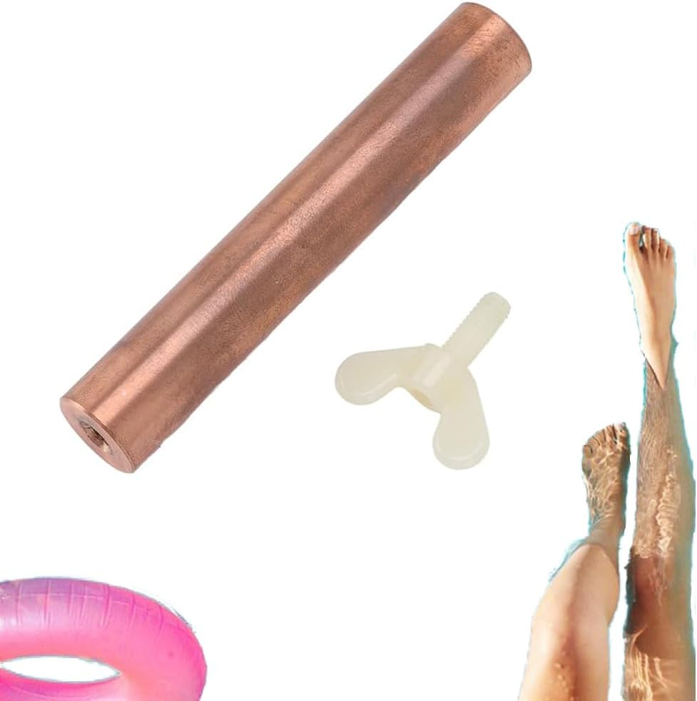 Solar Copper Anode, Copper Replacement for Solar Pool Ionizer, for High Efficiency Sun Shock Pool Ionizer Rod for Swimming Pools, Reduce Irritations Pool,Swimming Pool Ionizer Purifier