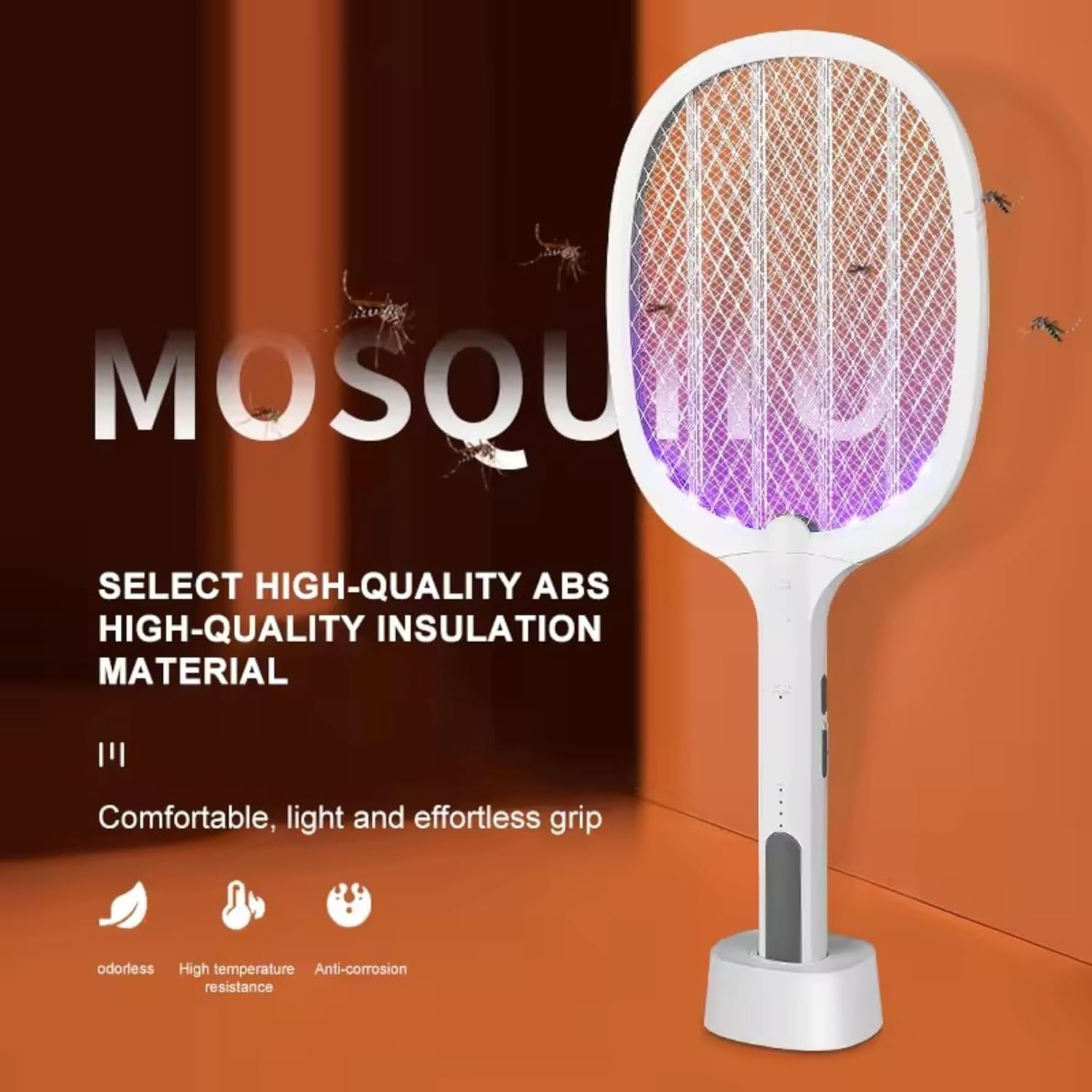 Zapmaster Pro Electric Bug Zapper Racket &ndash; High-Voltage Fly and Mosquito Swatter, Eco-Friendly Handheld Pest Control Racket with Rechargeable Battery for Indoor & Outdoor Use image number 5