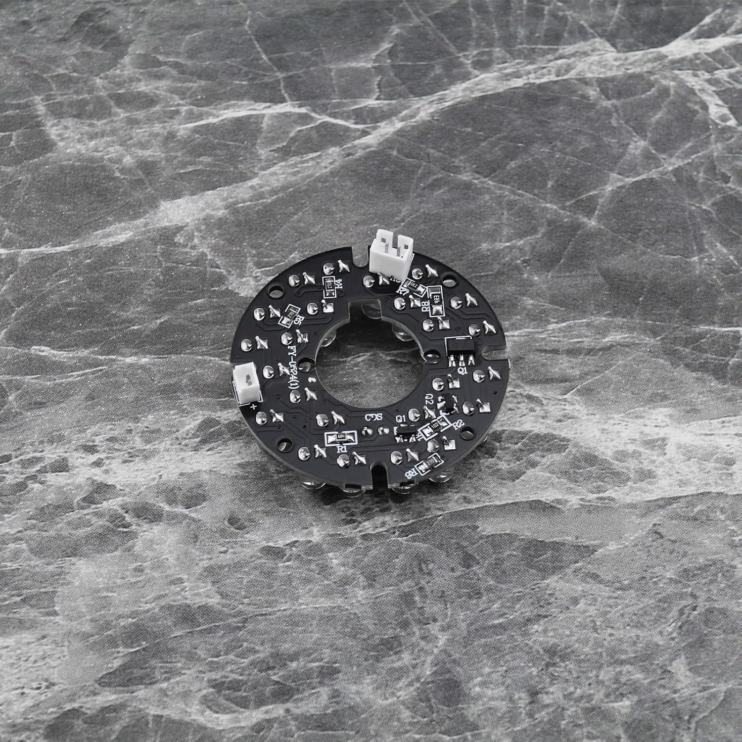 VGOL 2X 24 850Nm IR Leds Infrared Light Board IR Range up to 20-30M for Camera Surveillance System and Night Lighting of Various Cameras, Black image number 1