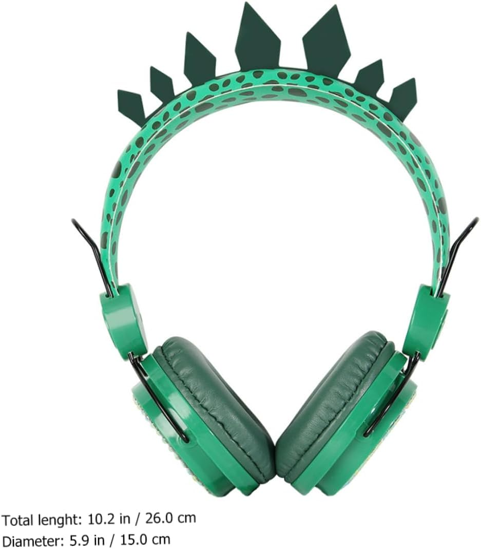 TEHAUX Boy Girl'S Headphones over Ear Microphone Adorable Dinosaur Design for Boys Girls for School and Travel image number 4