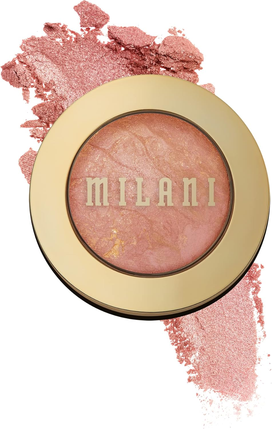 Milani Baked Blush - Sunset Passione (0.12 Ounce) Cruelty-Free Powder Blush - Shape, Contour & Highlight Face for a Shimmery or Matte Finish