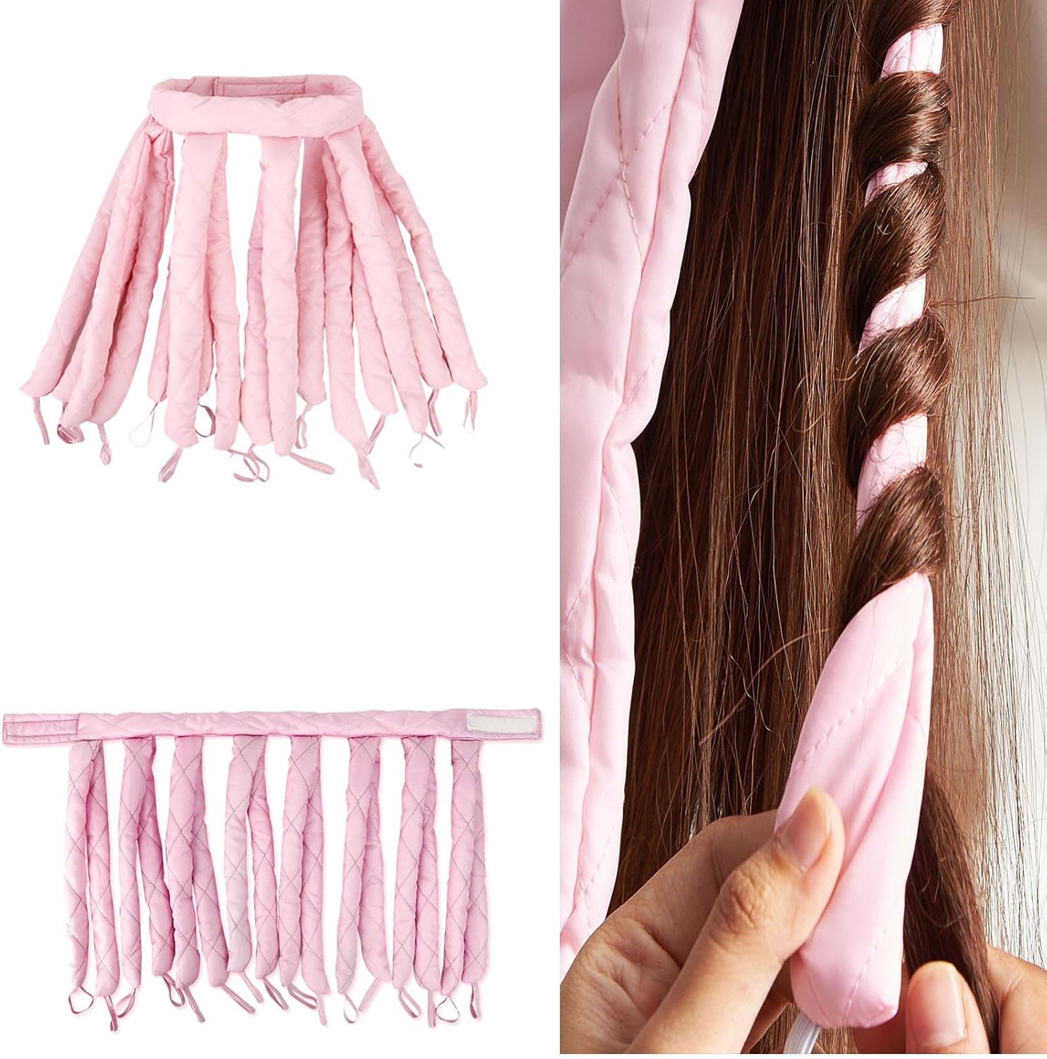 Heat-Free Curling Head Band - Curler without Heat, Curling Iron Set for Sleeping, Heat-Free Curling Headband, Heat-Free Curling Tool, Heat-Free Curling Set, Curling Iron for Sleeping, Heat-Free image number 6