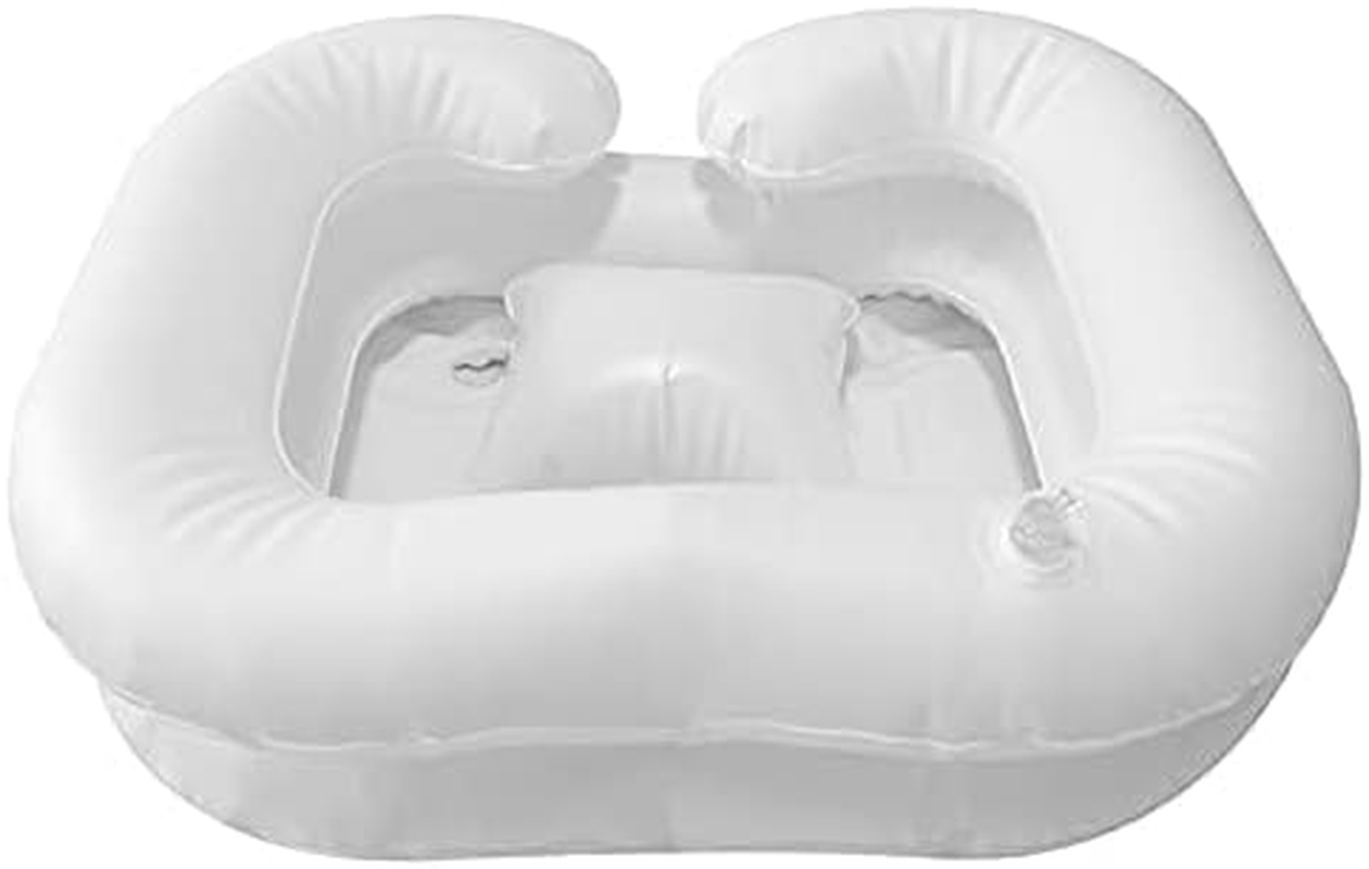 Inflatable Shampoo Basin, Portable Bedside Shower for Injured, Elderly, Bed-Bound, Handicapped - Wash Hair in Bed, Easily Clean image number 5