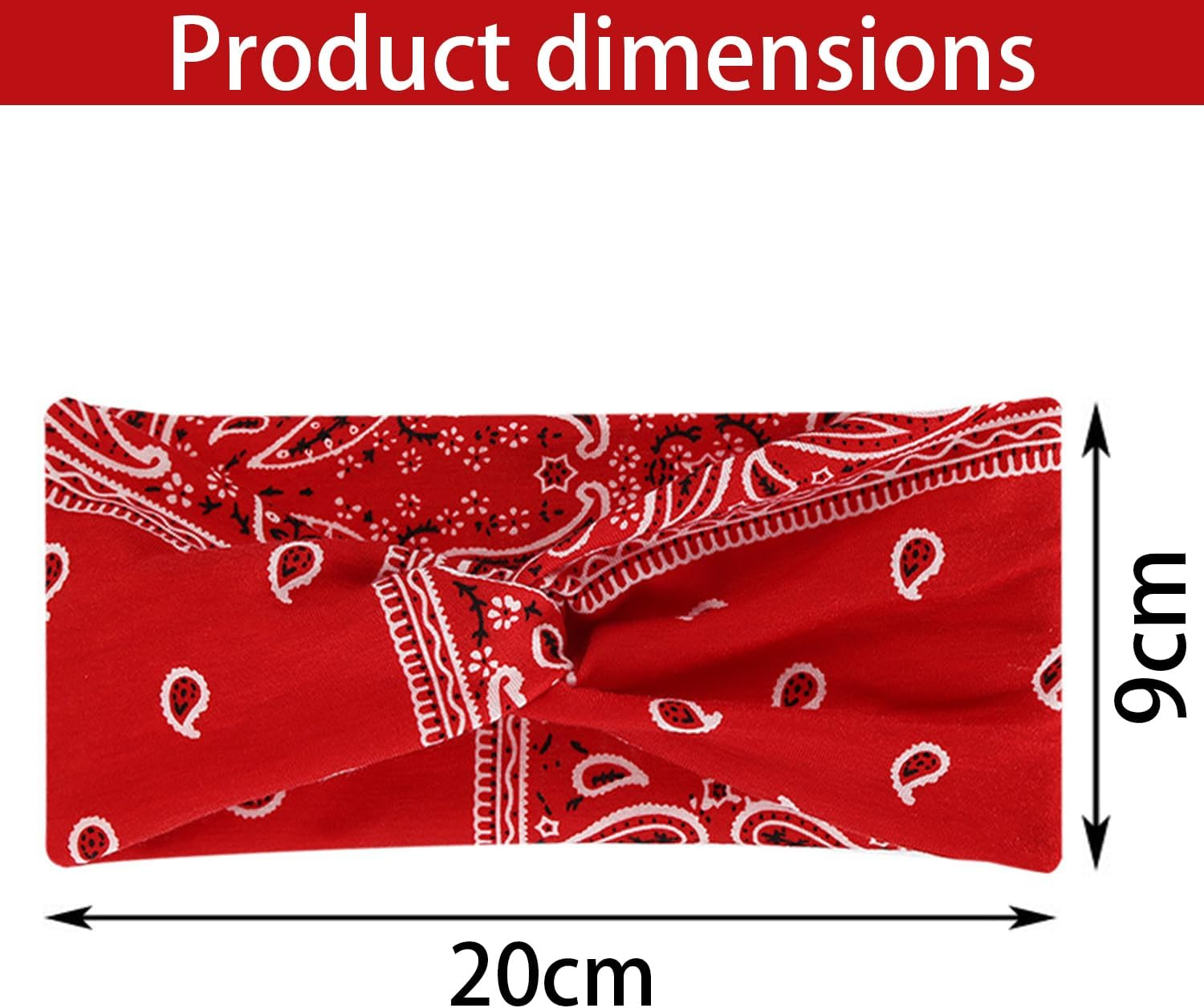 Smaoqingji Women'S Soft Headband - Pack of 6, Boho Headbands Print Hair Accessories, Suitable for Yoga, Running, Fitness, Travel, Training, Work, Reading, Daily Life and Other Occasions image number 1