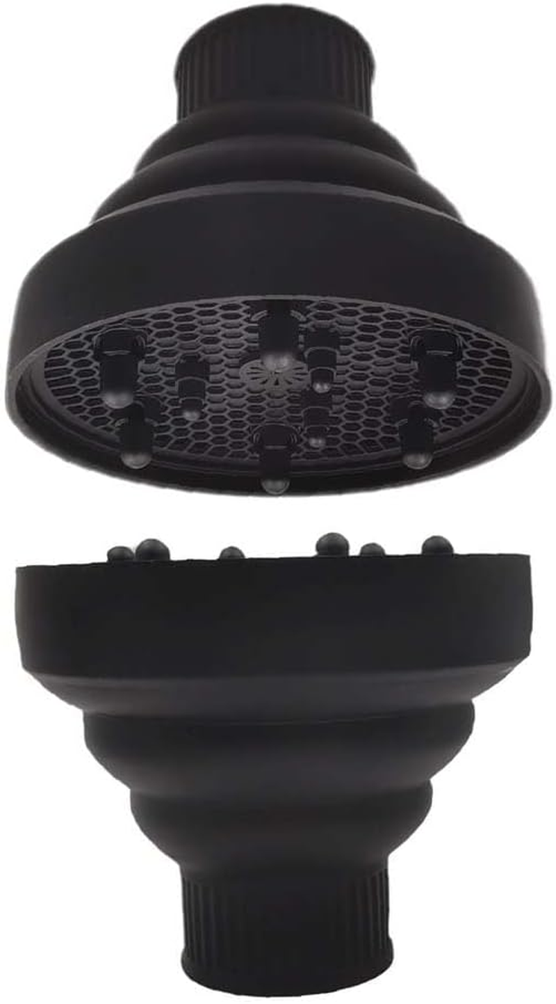 Foldable Silicone Diffuser Portable Universal Hair Drying Curly Hair Dryer Holder Diameter 4-5Cm image number 2