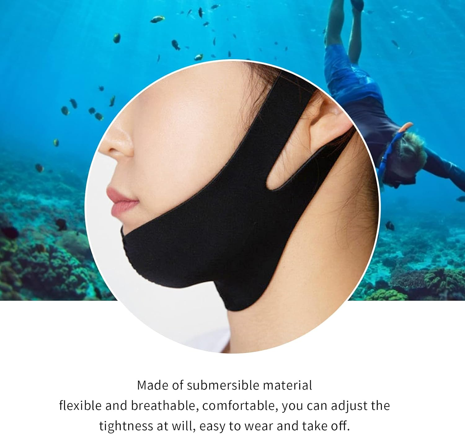 Double Chin Reducer, Reusable V Line Mask, Facial Slimming Strap, Face Lifting Belt, V Shaped Slimming Face Mask, Chin up Mask, Lifting Bandage, Neck and Chin Compression Garment Wrap