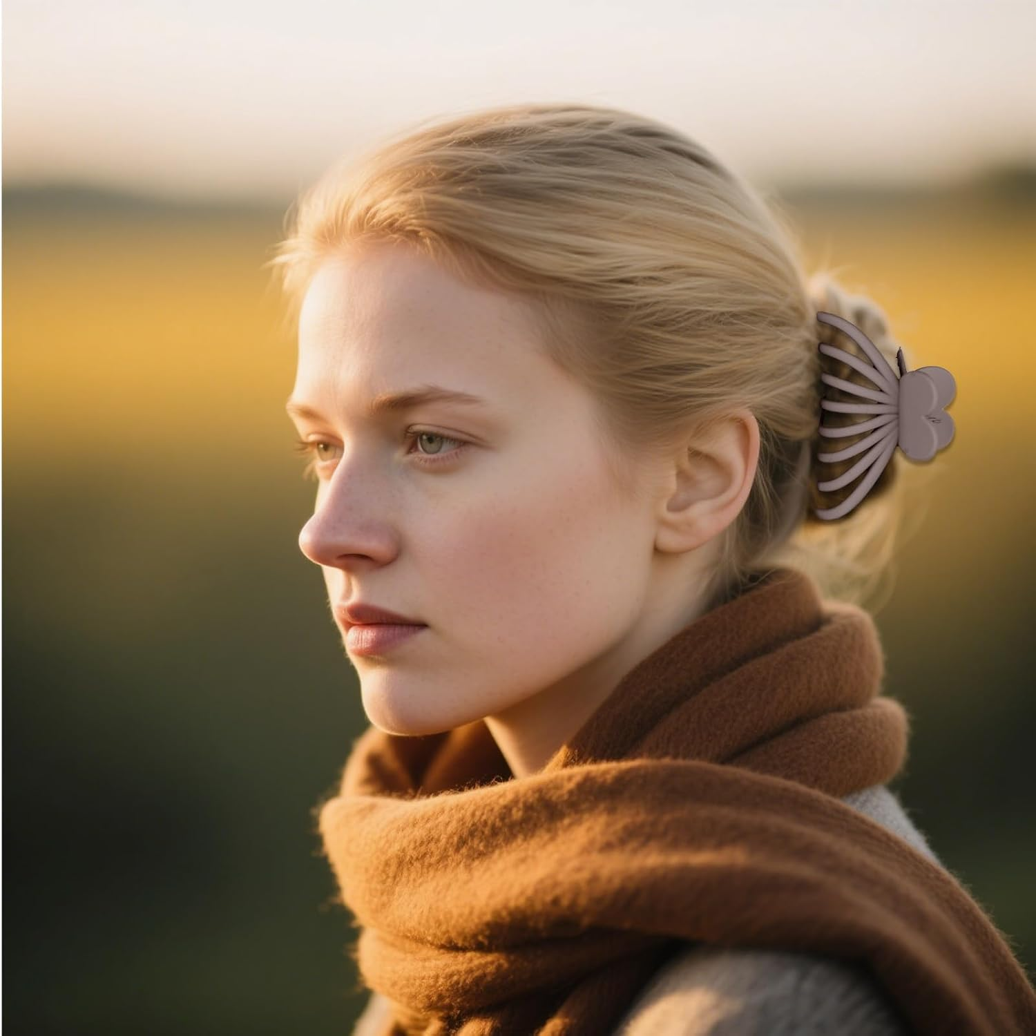 Bumlofa Basic Women'S Hair Clips, Set of 6 Hair Clips in Neutral Tones, Simple and Elegant Hairstyle Decoration