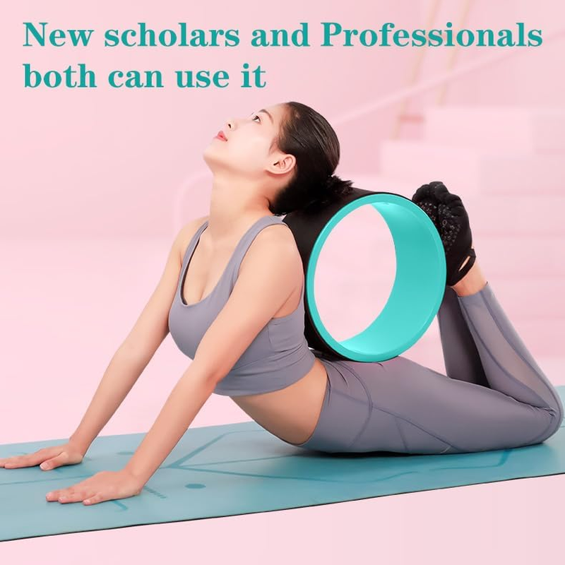 Wheel Foam Roller - Targeted Back Foam Roller for Neck & Back Pain Relief, Deep Tissue Muscle Massage, Trigger Point round Design - High Density Tool for Physical Therapy and Exercise