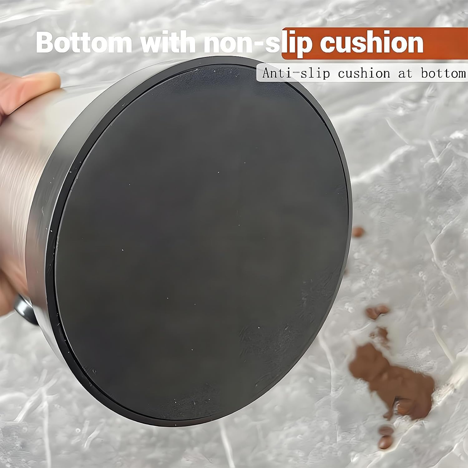 REGODI Coffee Knock Box, 660Ml Stainless Steel Shock-Absorbent Durable Barista Style Espresso Knock Box with Removable Knock Bar and Non-Slip Base image number 4