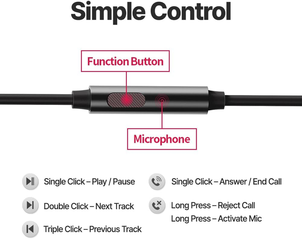 AZLA Trinity USB-C Wired Earphones with Mic & DAC &ndash; High-Resolution Sound, 8Mm Dynamic Driver | USB C Headphones for Iphone 16, Samsung Galaxy, Android Phones | Wired Earbuds with Mic (1, Gold) image number 4