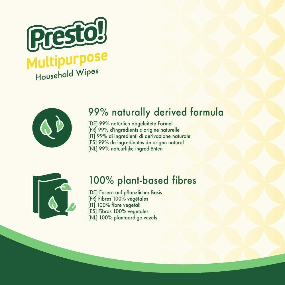 Presto! Multipurpose Household Wipes (6 Packs of 42)