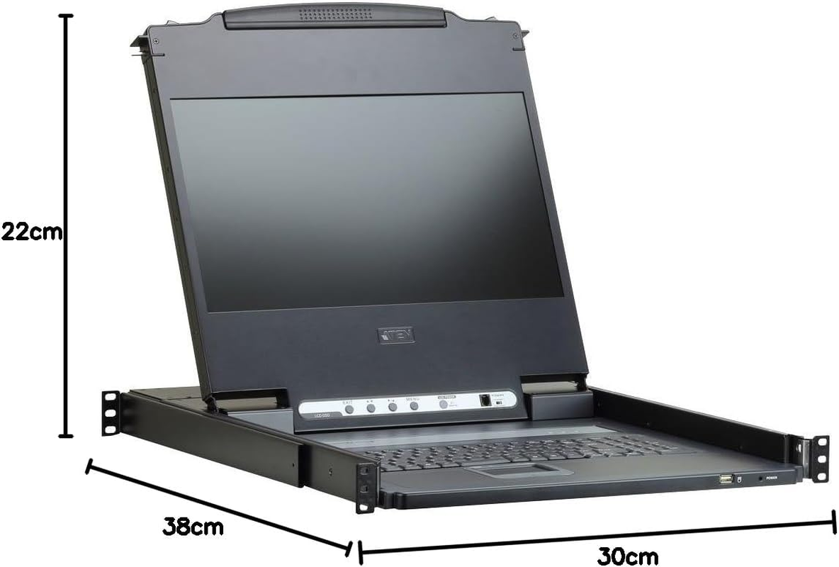 Aten Single Rail 17.3 Inch Full HD LCD Console (USB, HDMI/DVI/VGA) image number 4