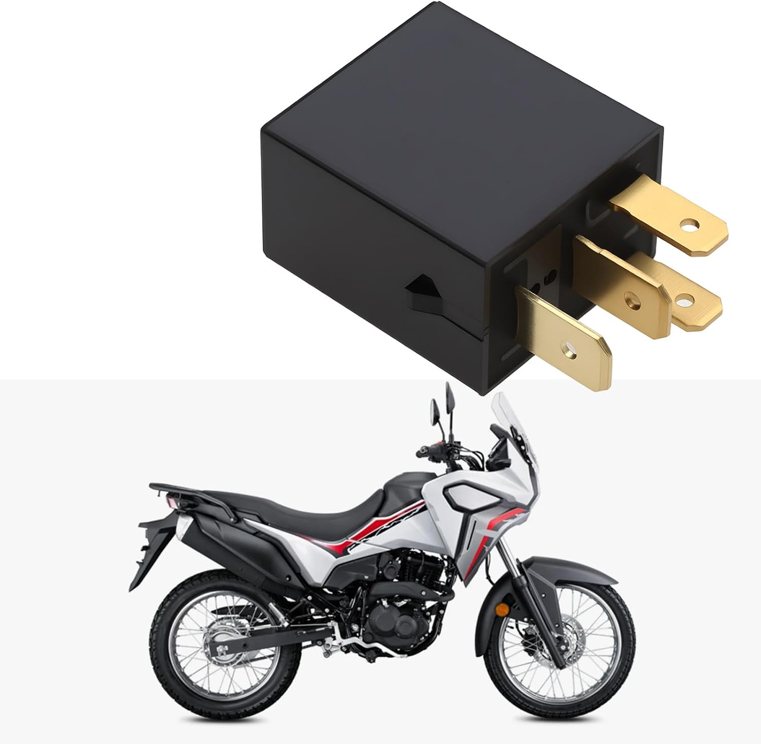 Emagtech 2Pcs 4-Pin Motorcycle Relay G8HN-1A4T-RJ 12V DC 4-Pin for Motorbike Replacement Part