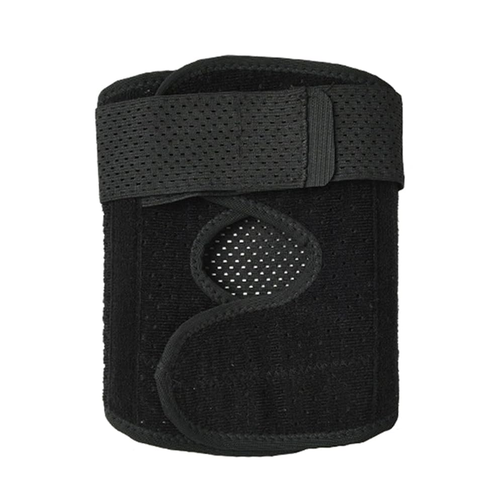 Knee Arthritis Support Brace Guard Stabilizer Strap Wrap Open Adjustable Sport Black XXXL