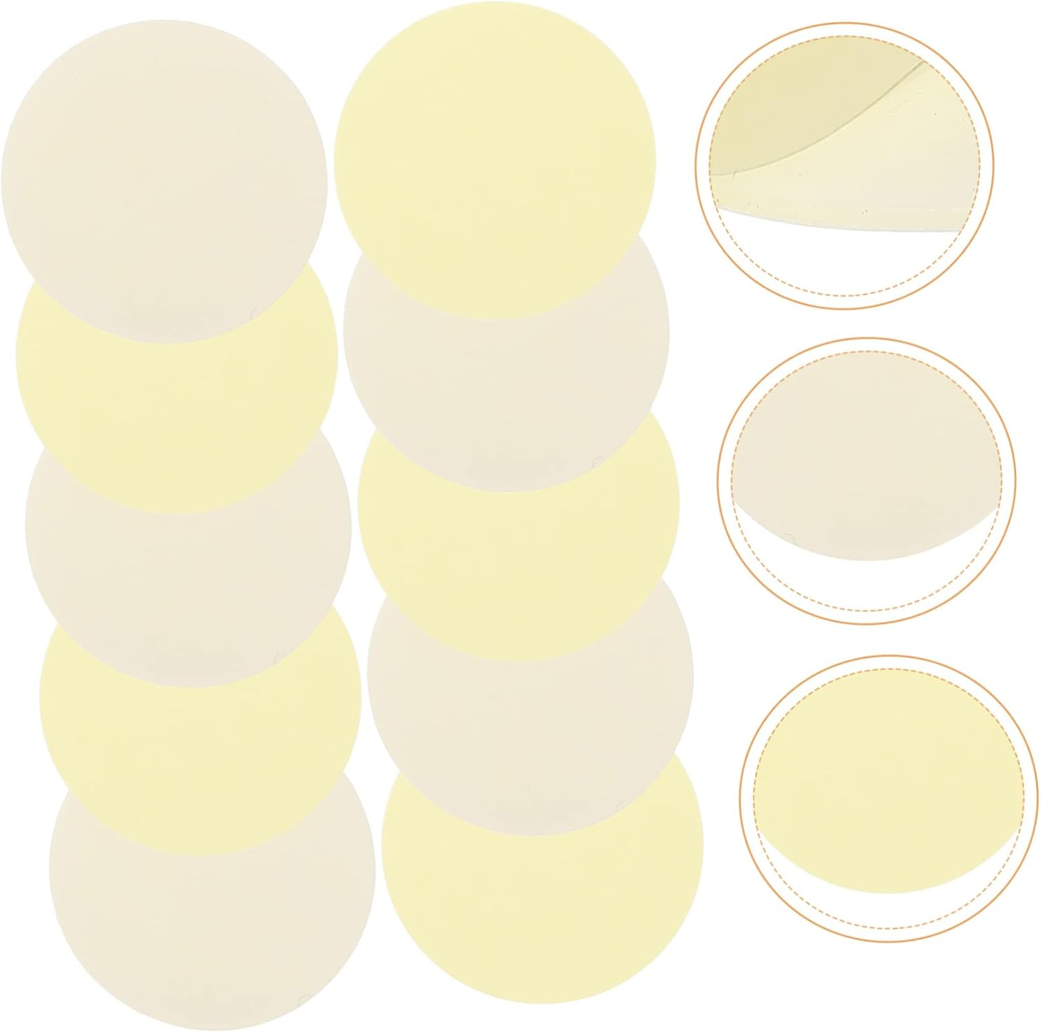 SAFIGLE 24Pcs Double Sided round Stickers Self Adhesive Mounting Tape Pads for Home Car and Office Use Easy to Stick Fixing image number 5