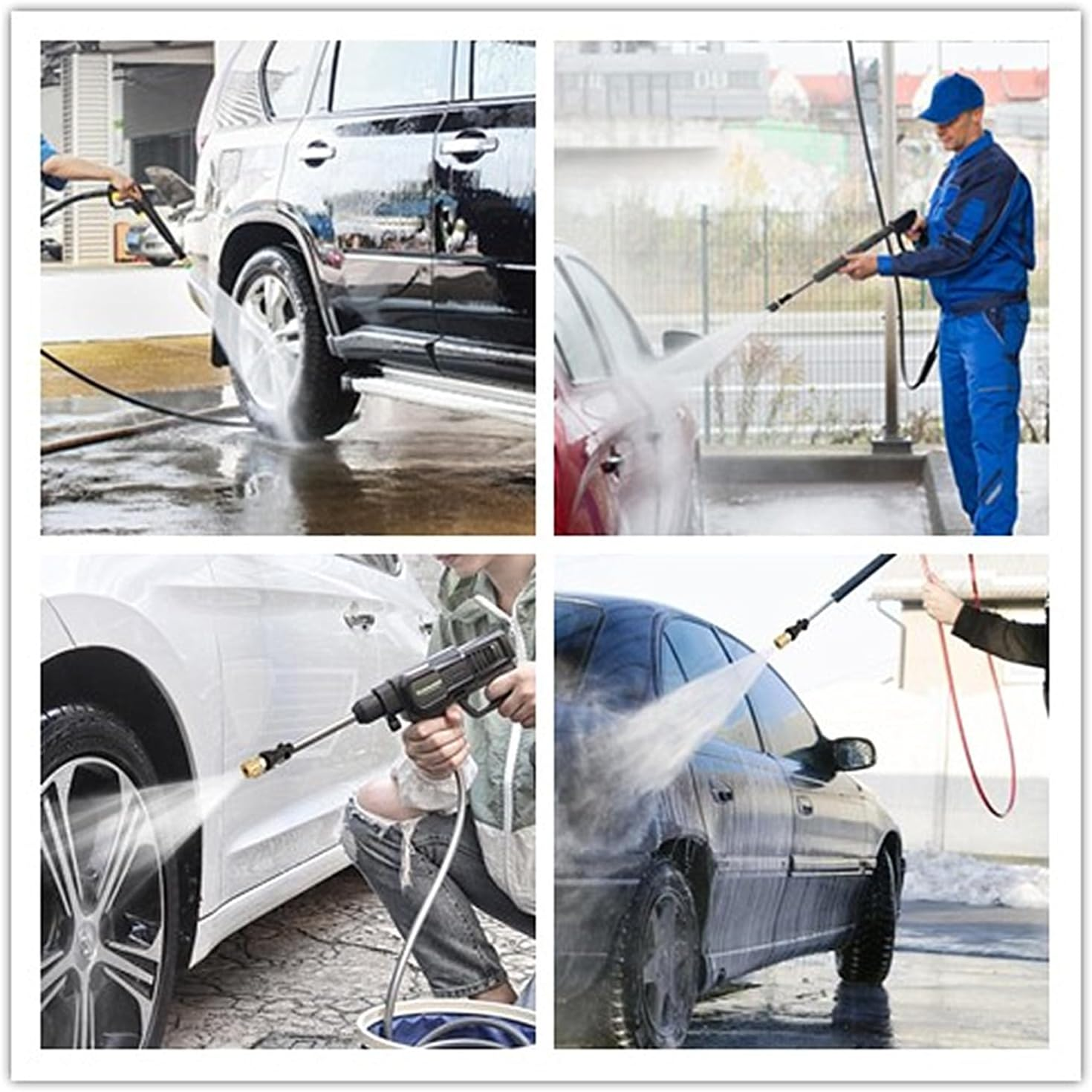 Kastetards High Pressure Washer Gun Adapter,1/4'' Quick Connect Adapter with Brass Female,Foam Gun Parts,With 1 Power Spray Nozzle Tips(Black) image number 1