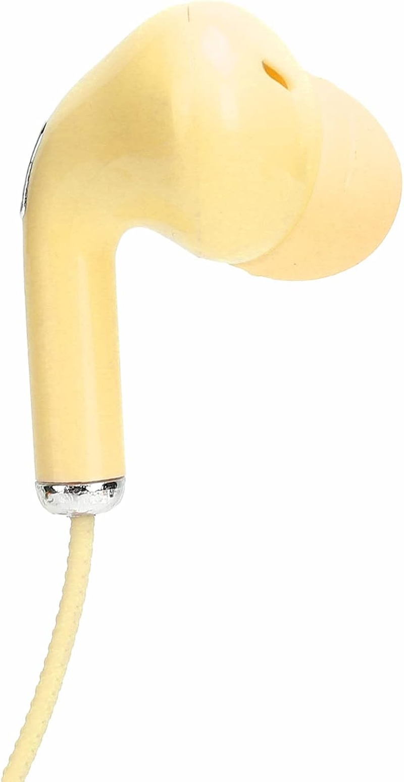 Universal Wired Sport Earphone Running Earphone Wired Sport Earphone 3.5Mm Jack Hifi Music Bass Earbud Headphone with Microphone Noise-Resistant (Yellow) image number 3