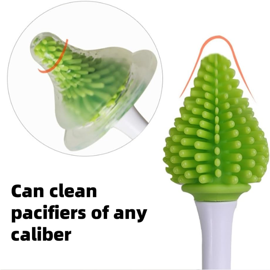 Baby Travel Bottle Drying Rack, Portable Baby Bottle Drying Rack for Working Mom or Camping with Baby,Travel Bottle Cleaner Kit,Baby Travel Gear,Baby Feeding Essentials -Spring Green image number 1