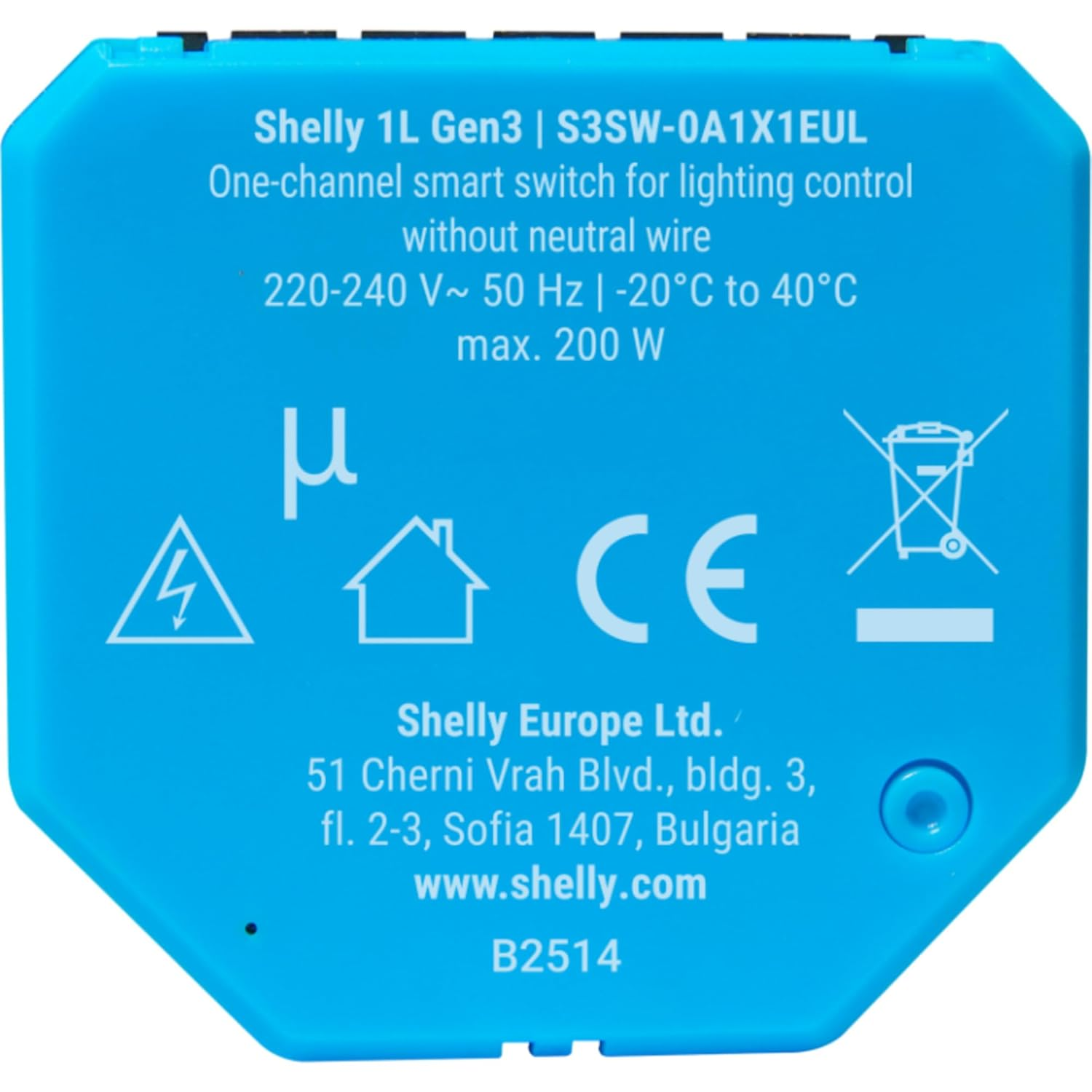 Shelly 2L Gen3 with Bypass, Wifi Smart Switch, 2 Channels, Alexa and Google Home, No Hub Required, Remote Control, No Neutral Conductor Required, Flush Mounting, Controls Loads over 5 W image number 6