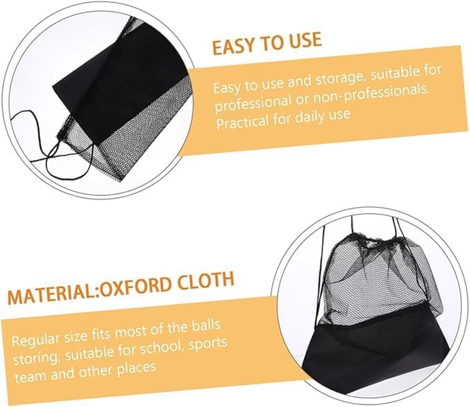 Mesh Drawstring Bag Sports Ball Bagmesh Soccer Bag Basketball Bag Mesh Volleyball Bag Oxford Cloth Drawstring Backpack Sports Ball Storage Backpack image number 3