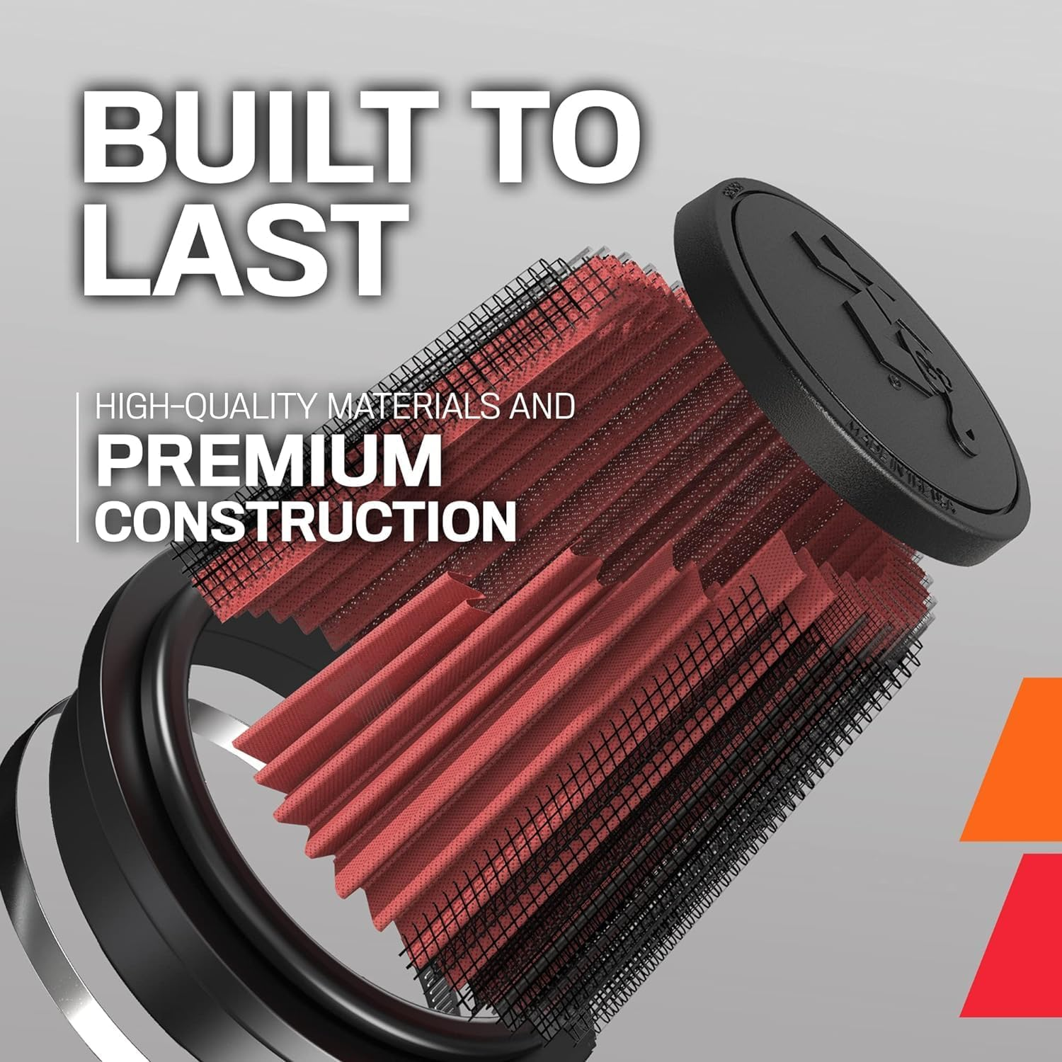 K&N RU-1780 round Clamp-On Air Filter for 1982 Honda ATC250R 250 image number 1