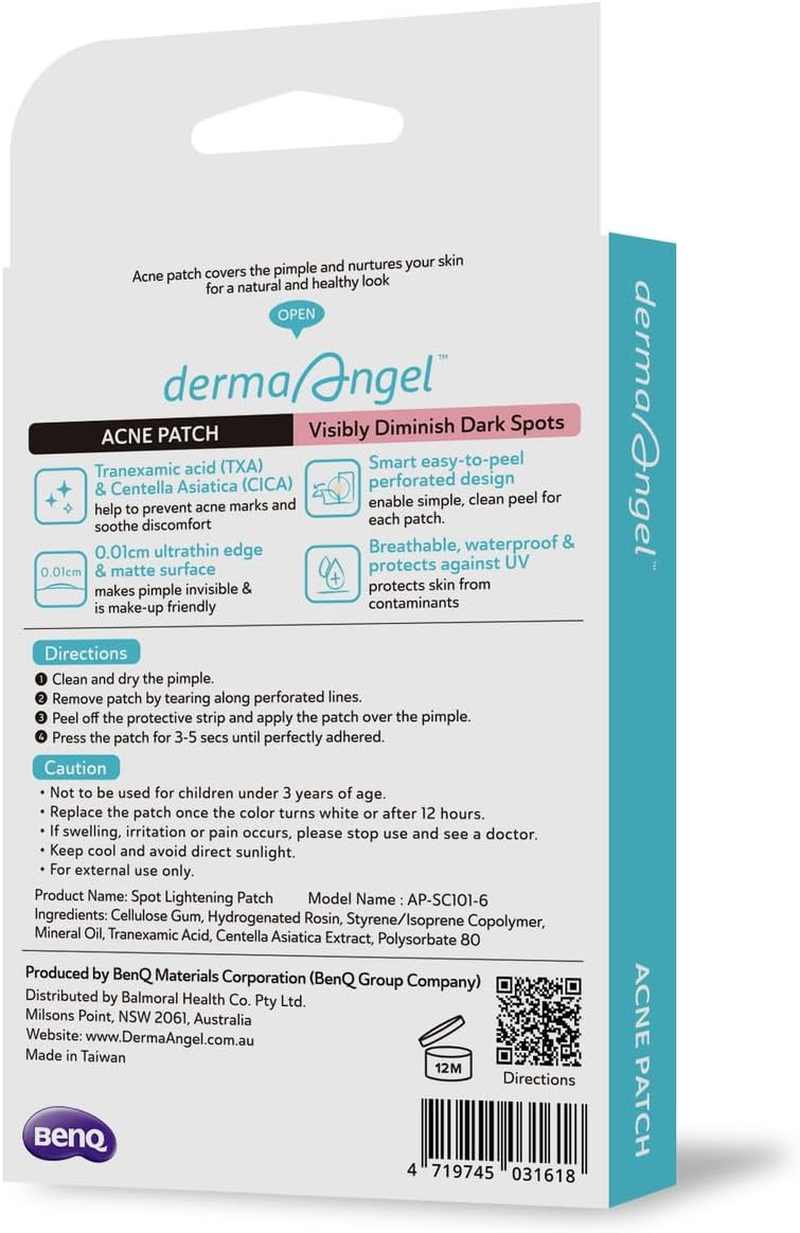Acne Lightening Patches with TXA & CICA - Pack of 24 Patches | Lighten Dark Spots & Scarring Whilst Soothing Discomfort image number 6