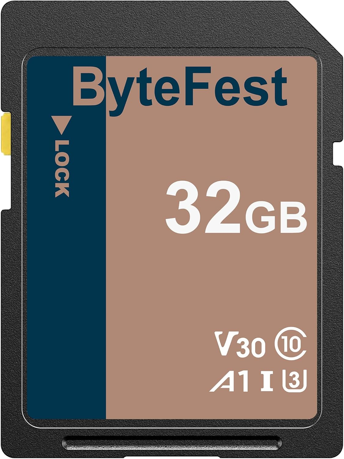 Bytefest SD Card 32GB UHS-I Flash Memory Card - Class 10, U3, V30, Full HD Video SD Cards with Unmatched Storage & Transfer Speeds image number 1
