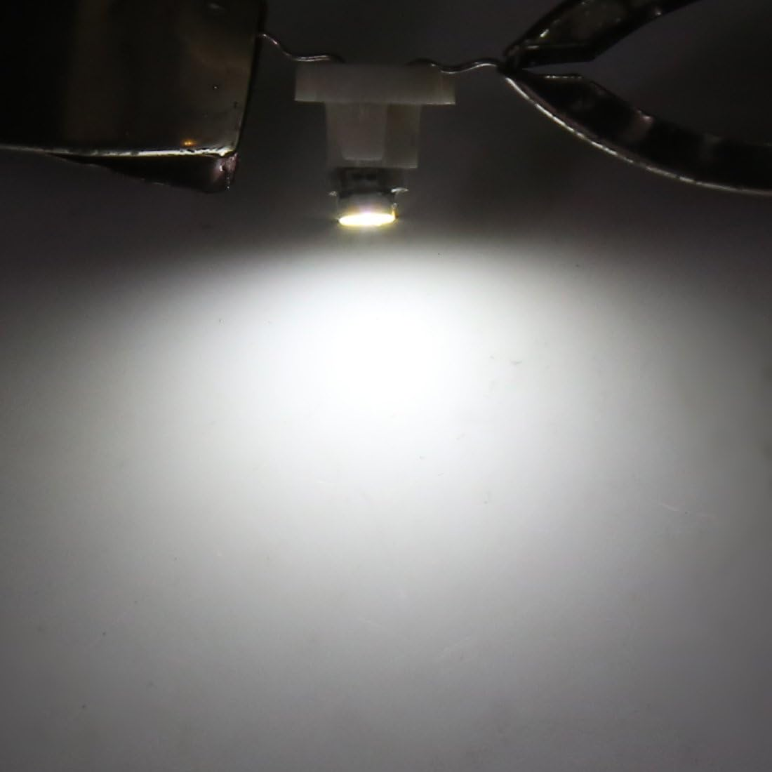 Uxcell 8Pcs White 5050 Car T4.7 LED Wedge Dashboard Dash Indicator Light Bulb Interior image number 1