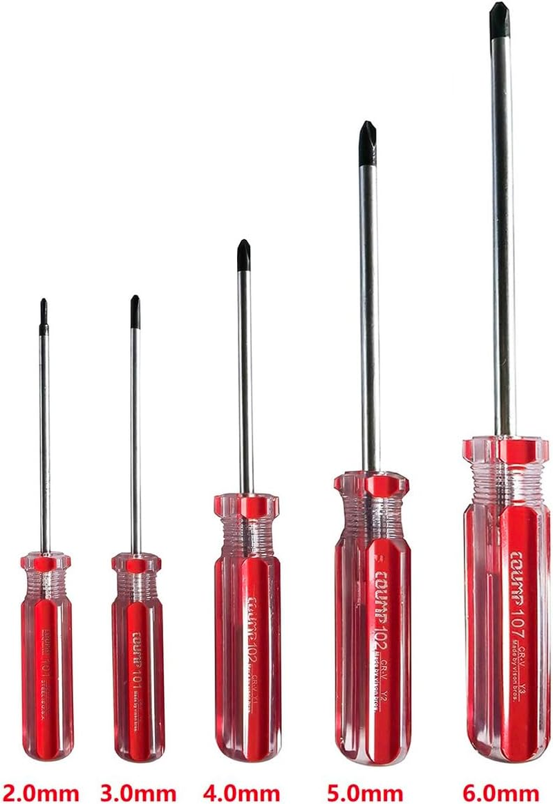 5Pcs Triwing Screwdriver Set Magnetic Y Shaped Tip Screwdrivers, Tri Point Screwdrivers with Plastic Handle Including 2Mm, 3Mm, 4Mm, 5Mm, 6Mm for Your Multi-Purpose Requirements image number 6