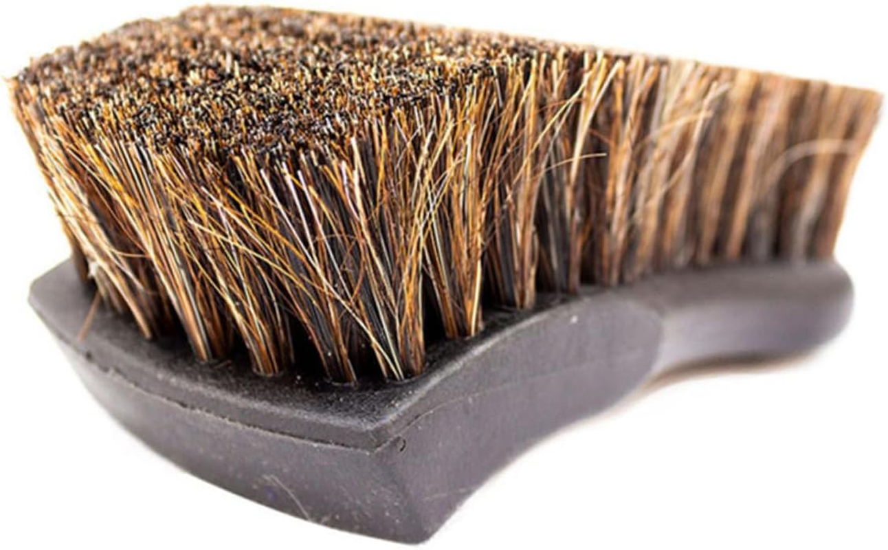 BUGUUYO Car Roof Cleaner Horse Hair Brush for Automotive Interior and Exterior Versatile Leather Seat Dusting and Tough Stain Removal Ergonomic Handle Portable Mane Cleaning Tool for Car image number 2