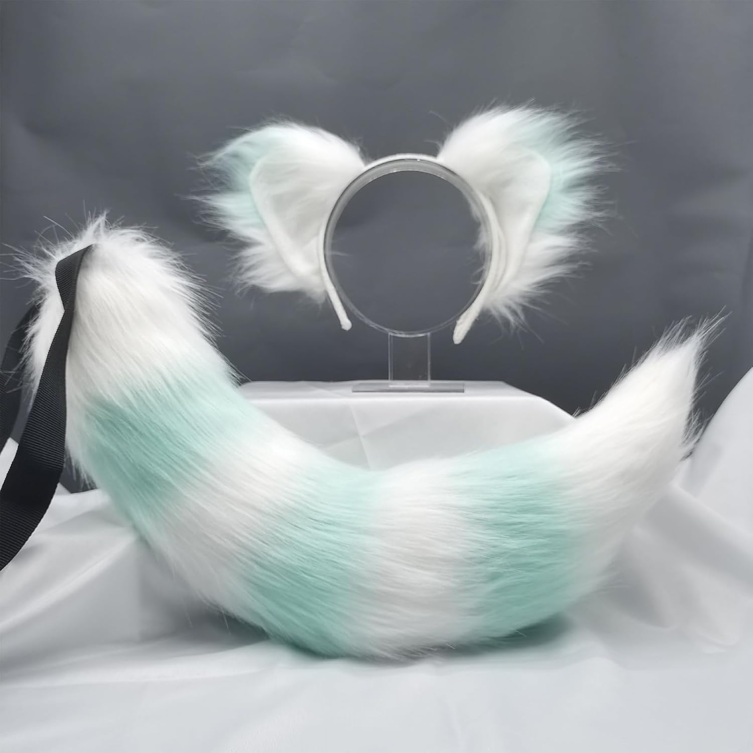 Cat Costumes Cat Ears Adult Women Cat Halloween Costumes for Women Cat Costume Accessories（G Reen） image number 4