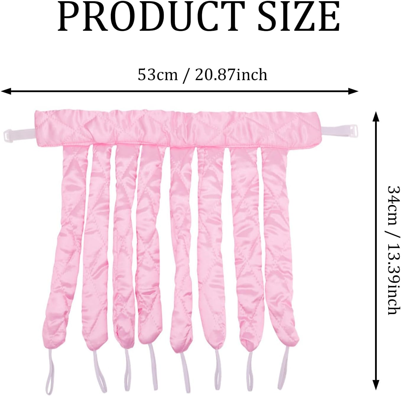 SYEYCW 1 Pcs Octopus Curling Rod, Soft No Heat Hair Curlers, Heatless Curling Rod Headband, Hair Curlers for Sleeping Overnight, Hair Curlers for Long Hair, DIY Curlers Hair Styling Tools, Pink image number 4