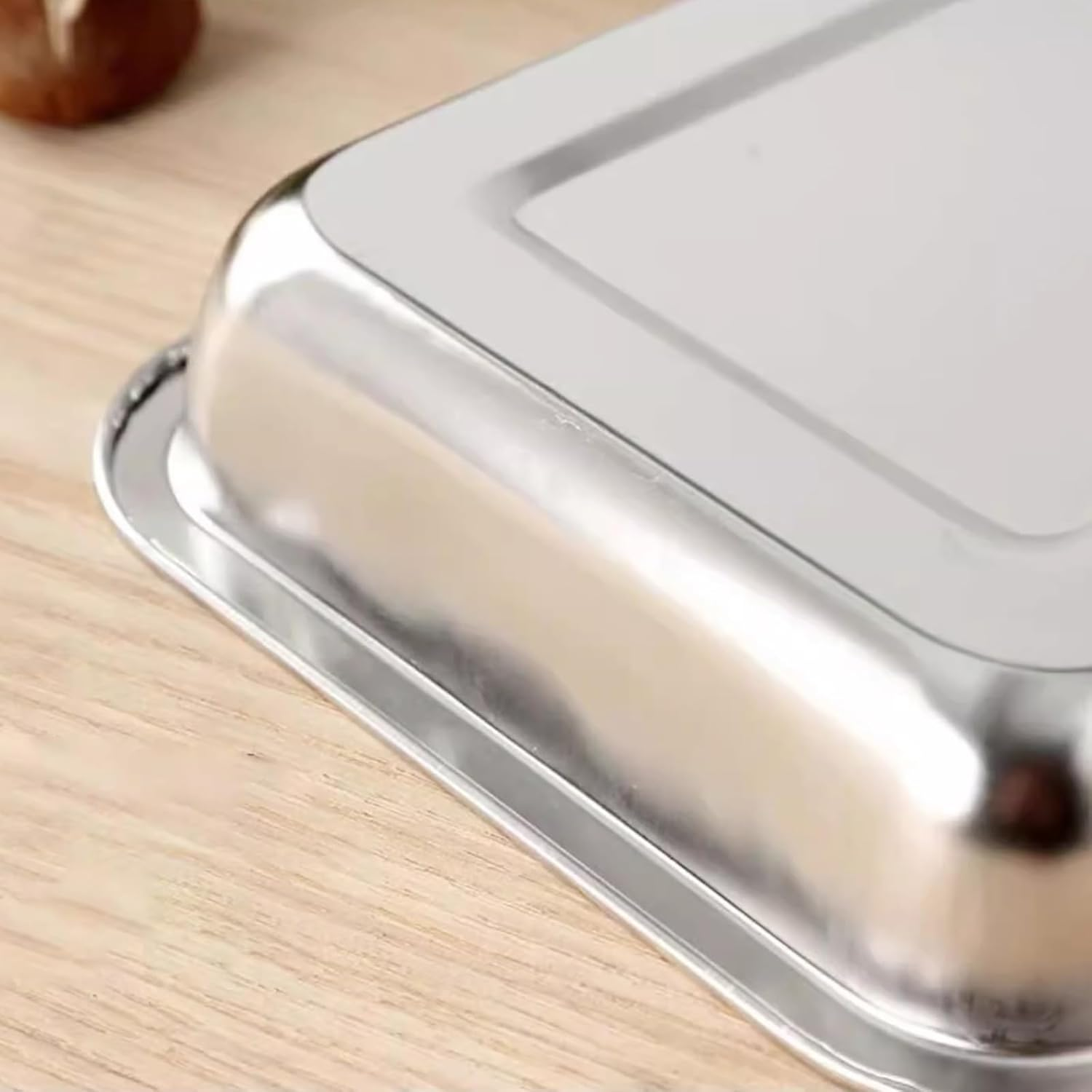 3Pcs Stainless Steel Breading Trays Set, Breading Dishes for Chicken Breasts, Marinating Meat and Prepping Meals (10.4"" X 7.7"" X 1.9""), Silver, BXGTP-20231224 image number 5