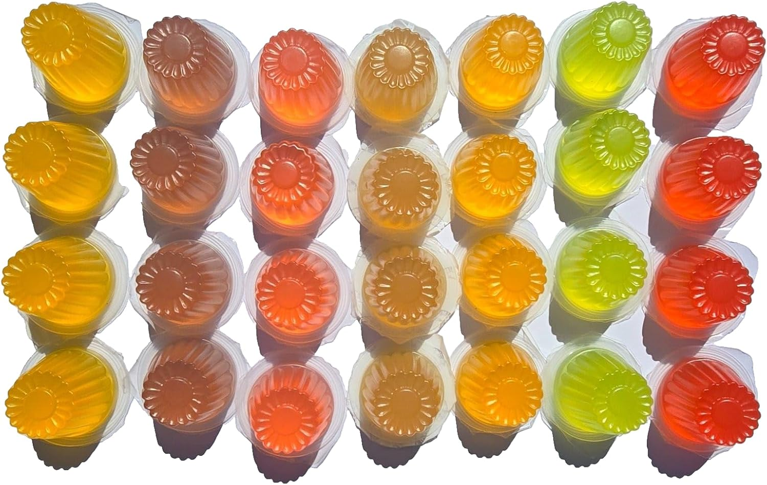 Online Reptile Bird Fruit Jelly Treats, 25 Assorted Flavor Cups, Banana Orange Yogurt Honey Mix for Parrots, Macaws, Cockatoos, Cockatiels, Conures
