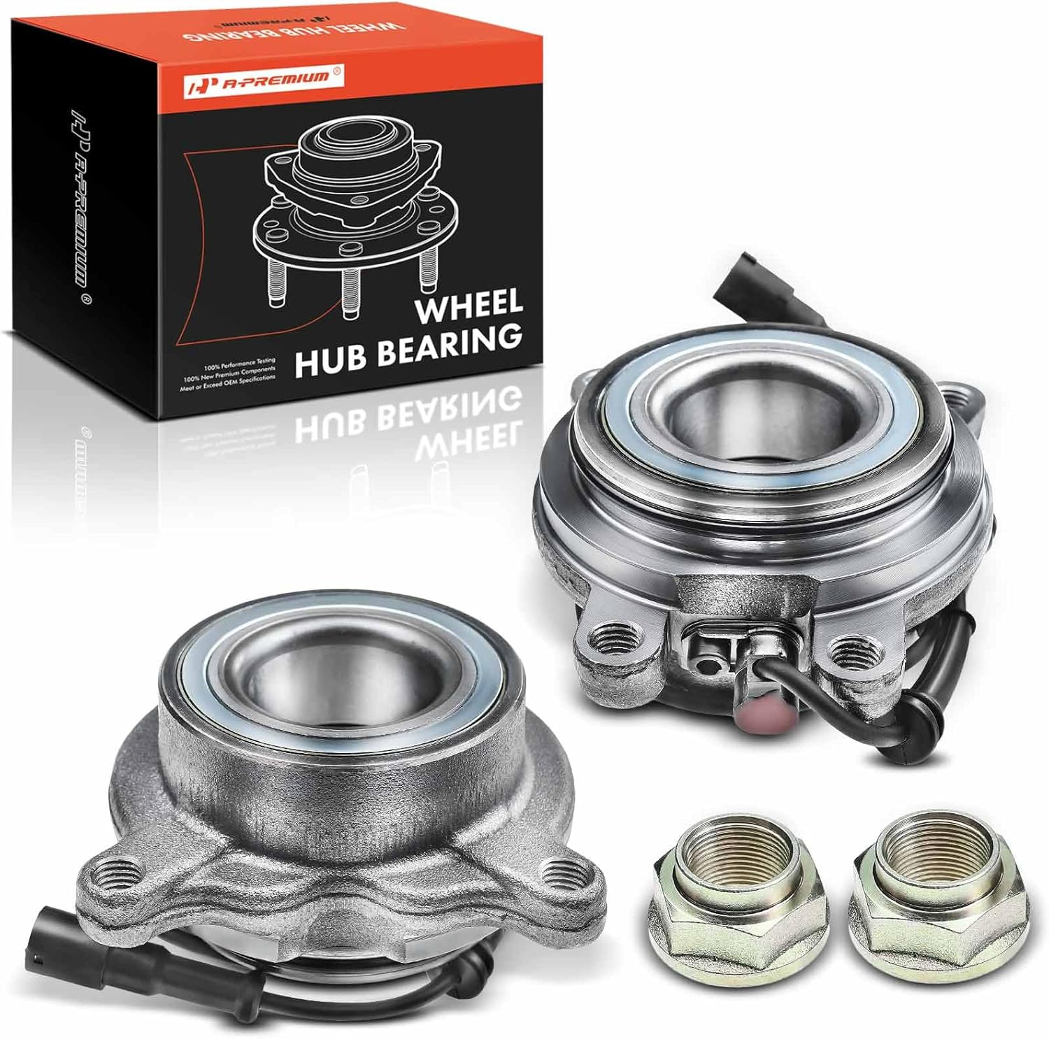 A-Premium Rear Wheel Hub and Bearing Assembly Compatible with Land Rover Discovery 1999-2004 V8 4.0L 4.6L Driver and Passenger Side 2-PC Set image number 4