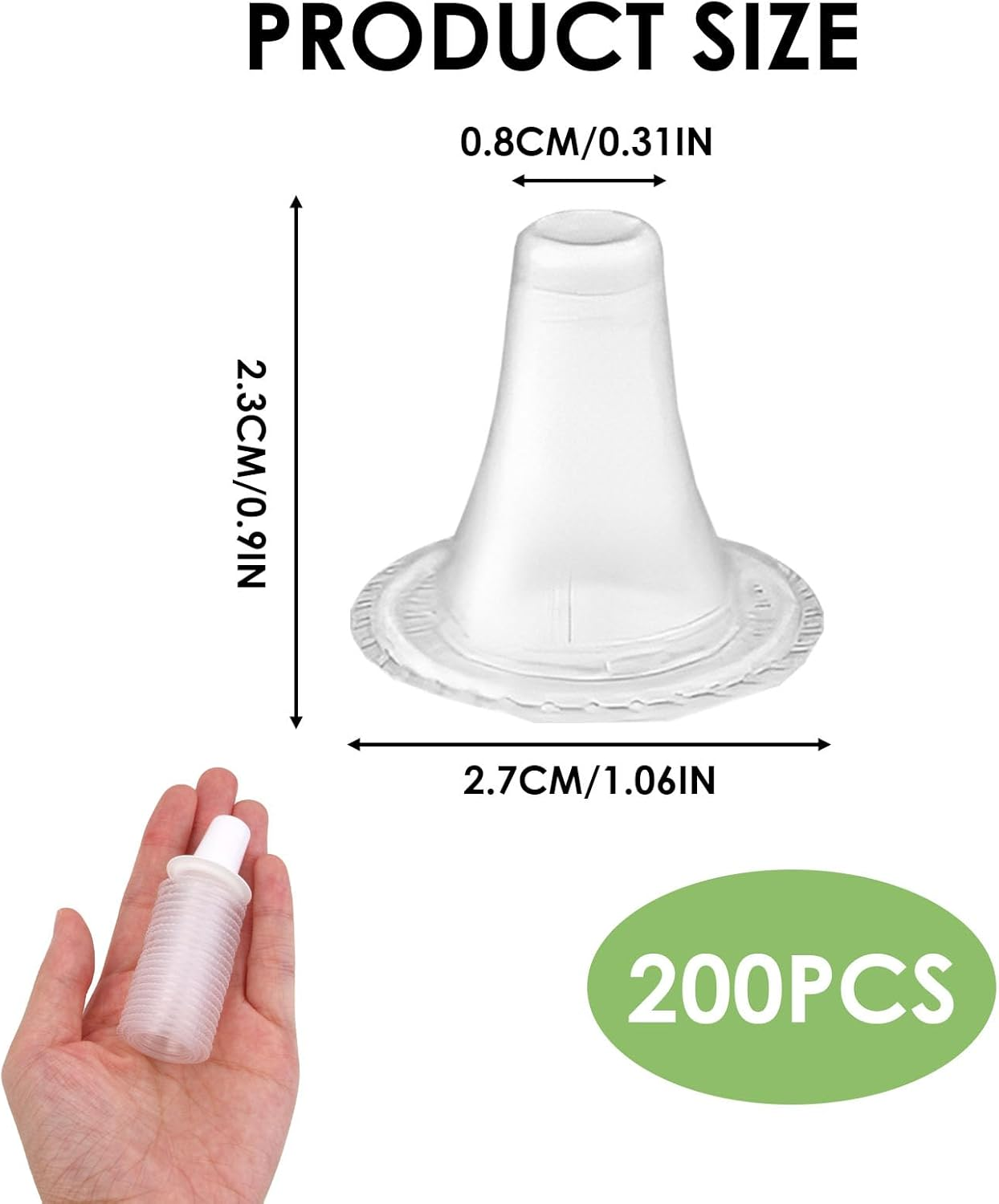 200 Pack Ear Thermometer Probe Covers Compatible with Braun Thermoscan, Refill Caps Replacement Lens Filter Protector for All Braun Thermometer Models, Protective Thermometer Cover, BPA & Latex Free image number 5