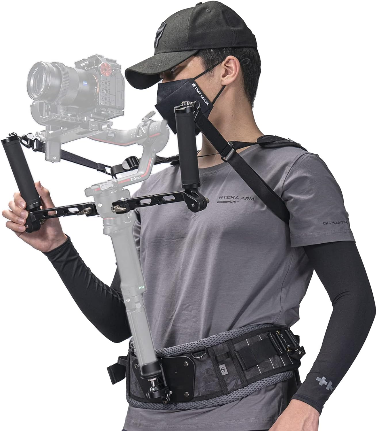 Tilta Lightweight Gimbal Support Vest | Compatible with DJI Ronin RS3 Pro/ RS4/ RS4 Pro | Ergonomic Support for Long Shoots | GSS-T04