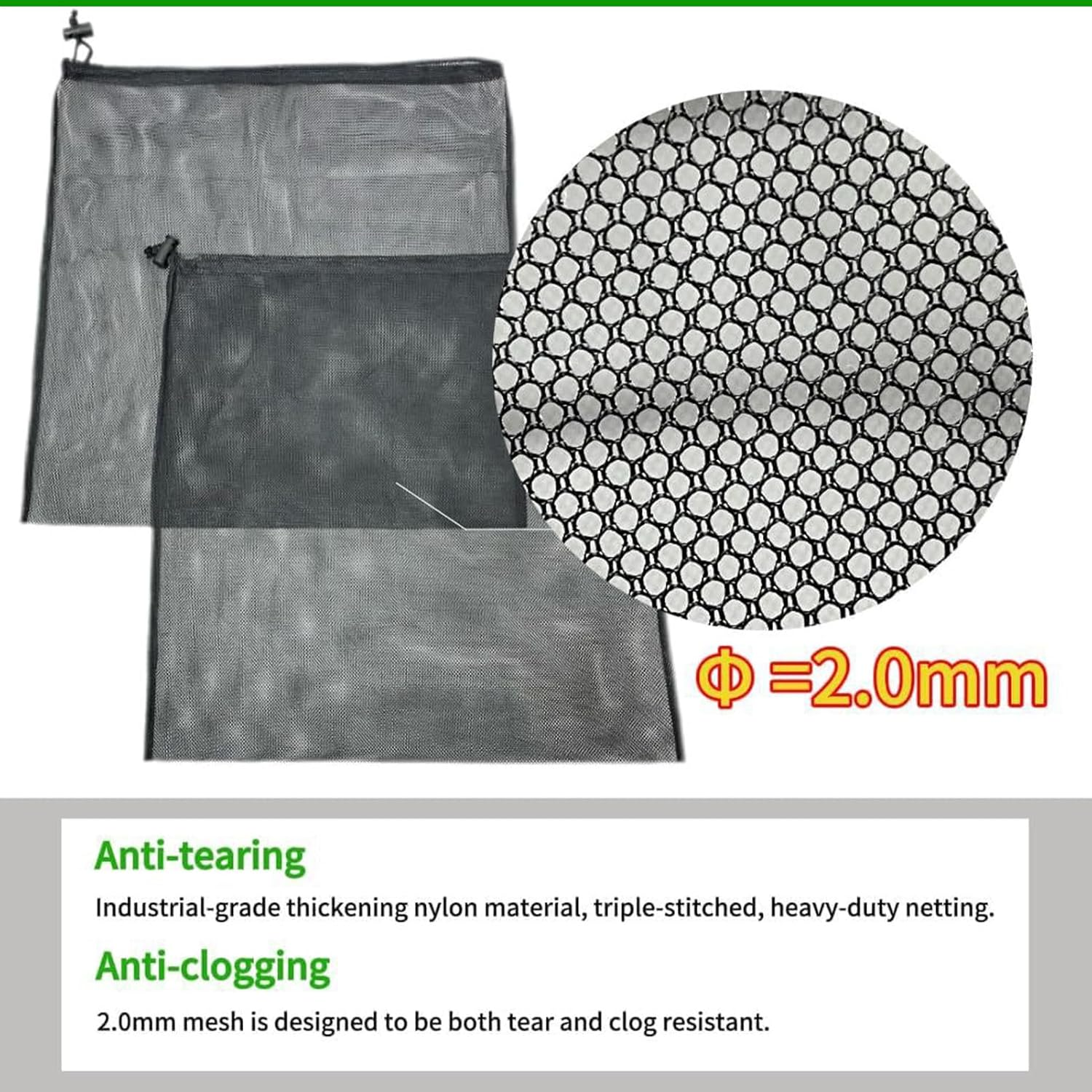 Pump Barrier Bag - 30X40Cm Pump Filter Bag, Outdoor Mesh Black Media Bags, Double-Layer Aquarium Filtration Accessories | Elastic Barrier Box Cover for Yard, Lawn, Parks, Outdoor, Hotel image number 5