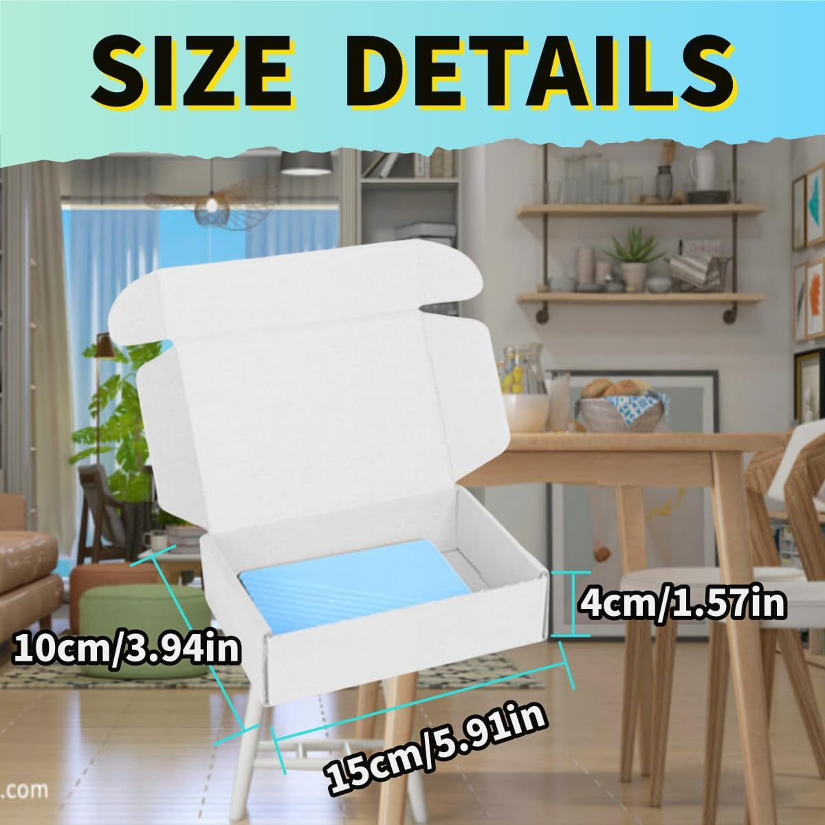 HIDOSNG White Corrugated Cardboard Shipping Boxes, 150X100X40Mm Mailing Cardboard Shipping Packaging Boxes for Small Business, Packing, Mailing, Storing, Posting (25PCS) image number 1