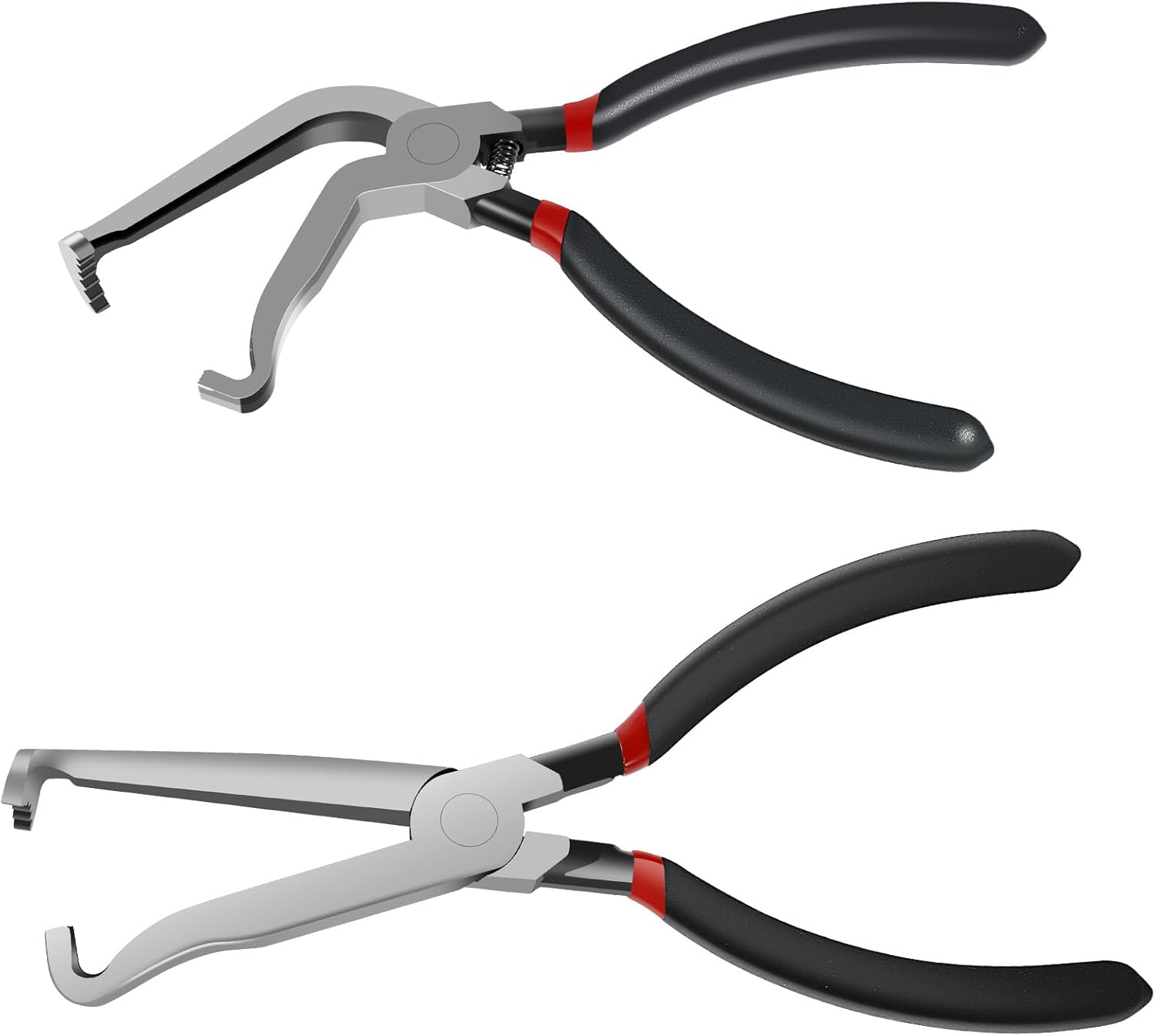 Electrical Disconnect Pliers Carbon Steel Electrical Connector Pliers Automotive Electrical Plug Connector Disconnect Tools Fuel Line Pliers Disconnect Pliers for Push Ttab Style Plugs